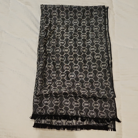 Michael Kors Accessories - Michael Kors Monogram Black and White Scarf